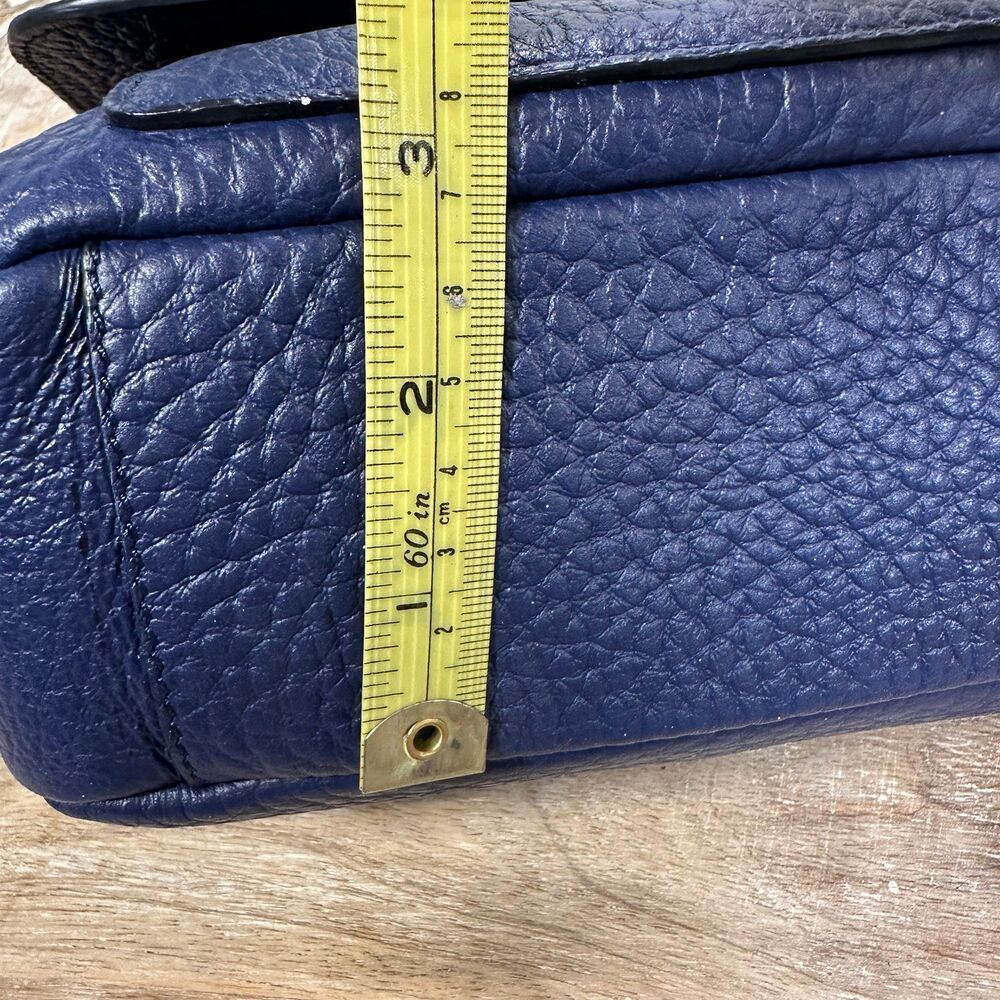 Tru Trussardi Flap Front Satchel Convertible Crossbody Leather Bag NWOT - Picture 7 of 12